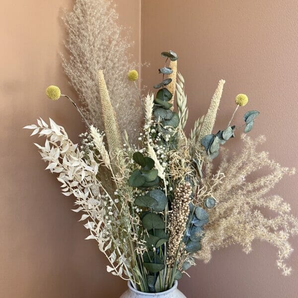 Evighedsbuket, Tørrede blomster, Mellem Beige-Grønimage