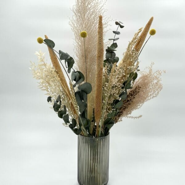 Evighedsbuket, Tørrede blomster, Mellem Beige-Grøn3