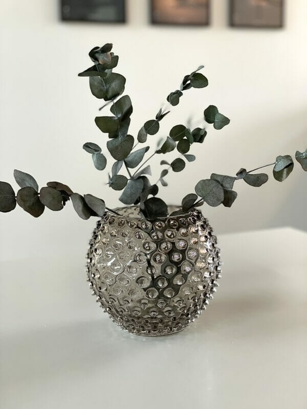Anna Von Lipa, Hobnail Globe Vase, 18 cm., Cashmere