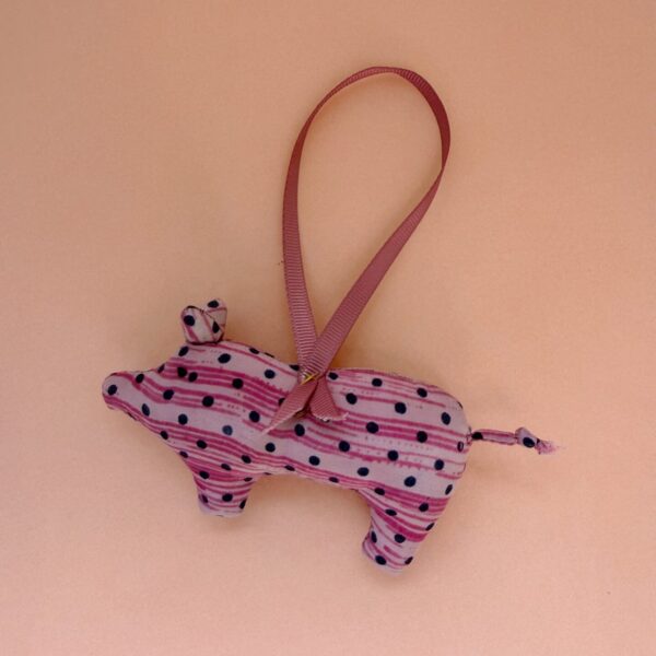 SISSEL EDELBO, PEGGY, ORNAMENT, PINK POLKA
