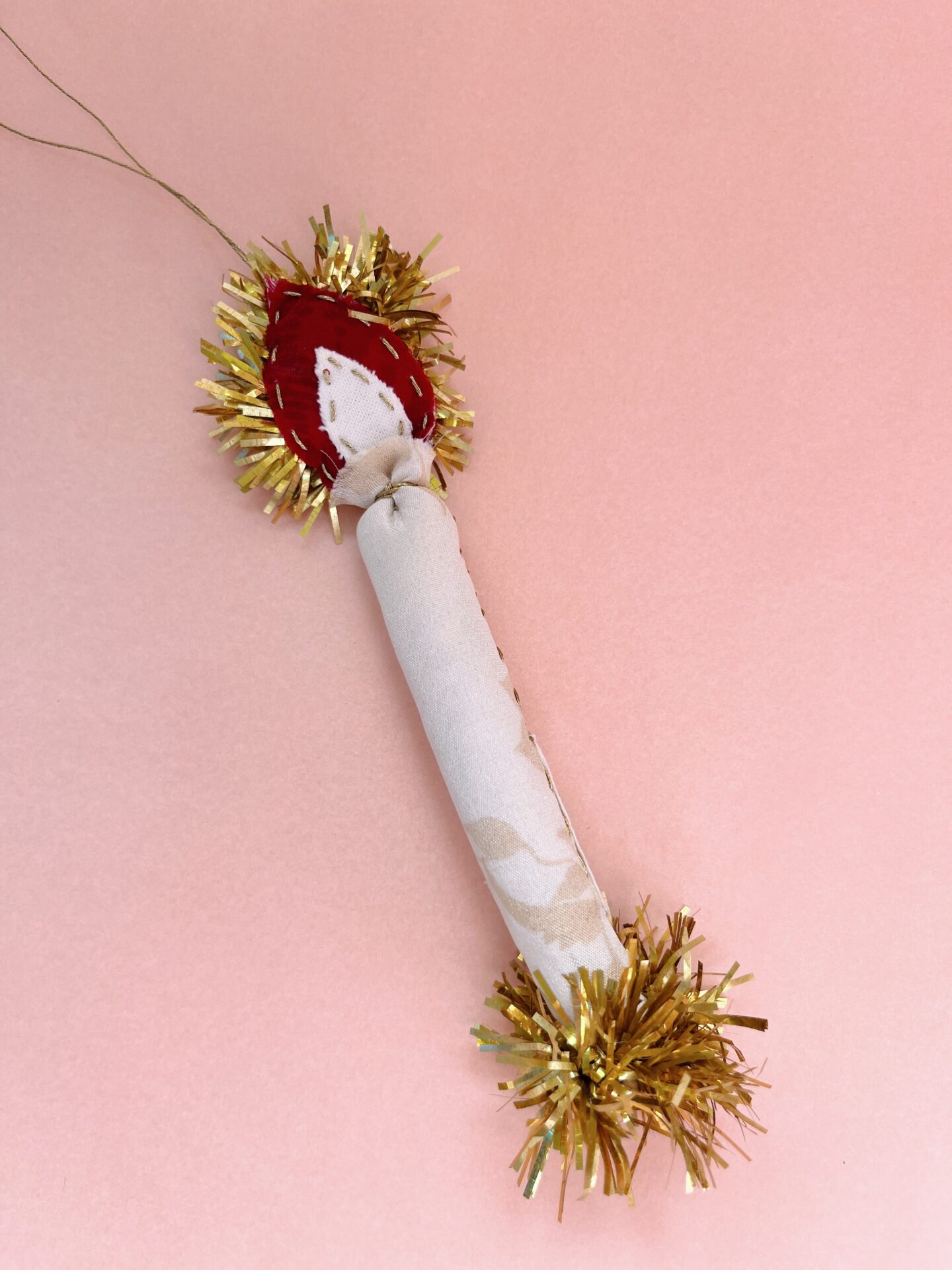 SISSEL EDELBO, CANDERILLA, SILK ORNAMENT, PINK BLUSH