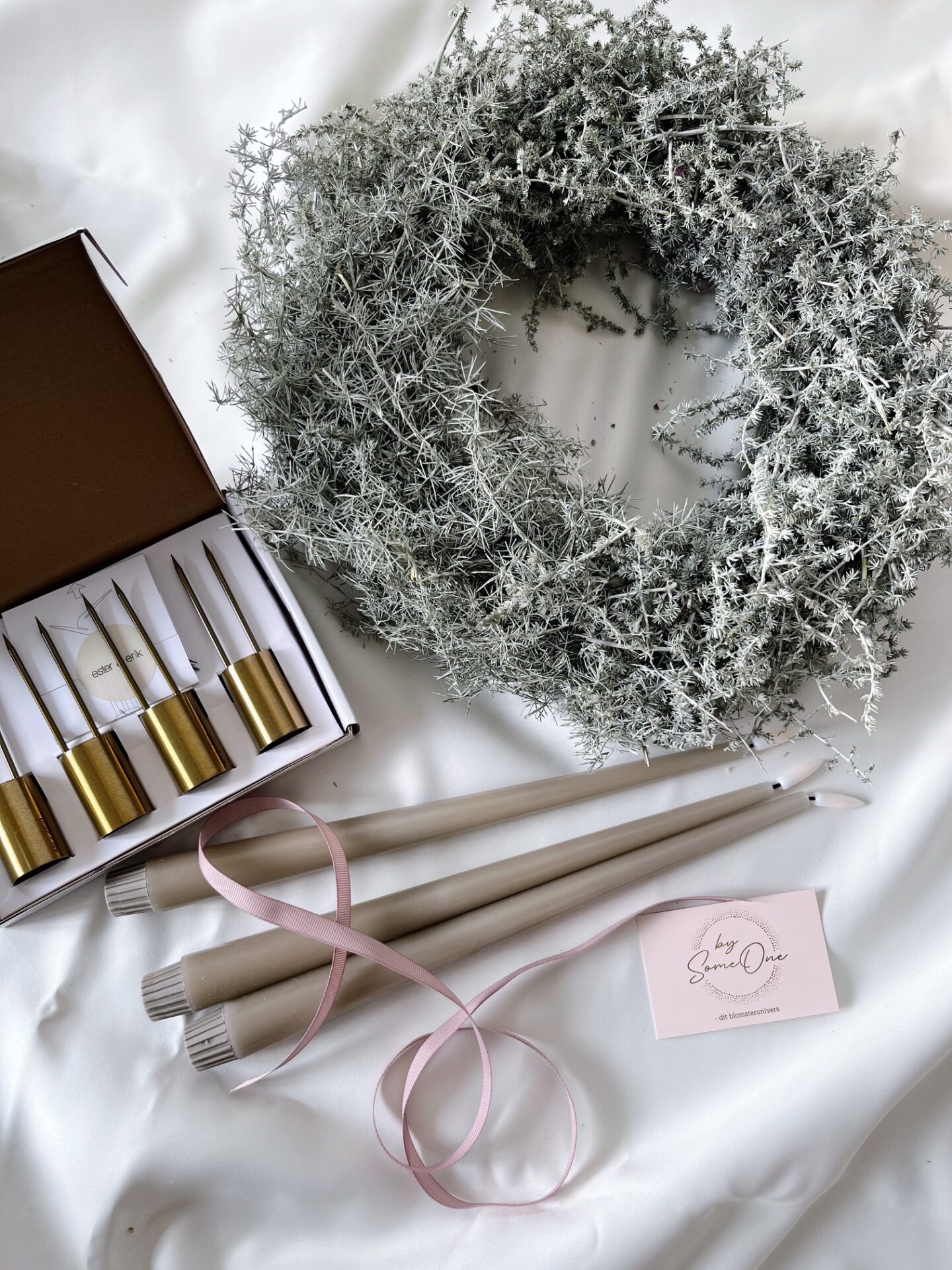 Asparagus krans, grøn, Ø 35 cm