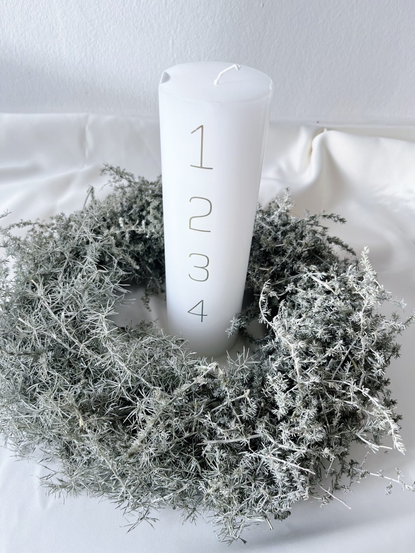 Asparagus krans, grøn, Ø 35 cm